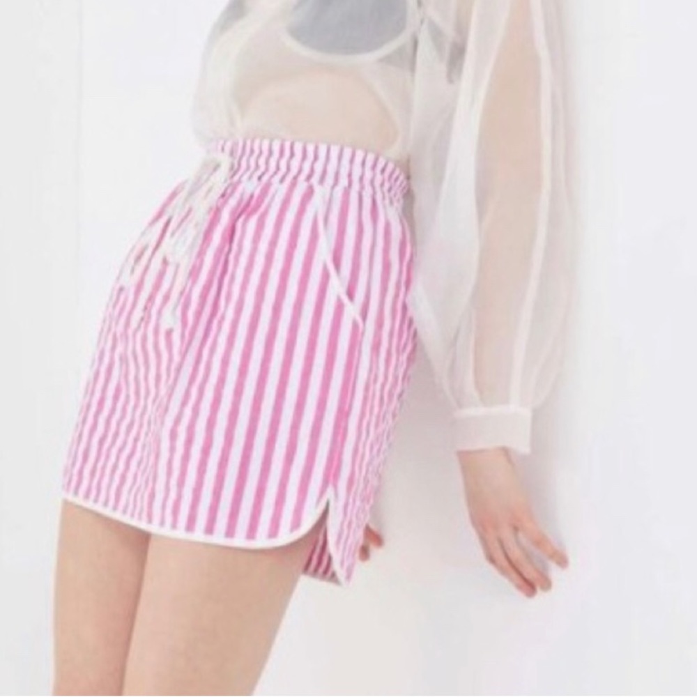 Urban outfitters mini skirt striped Dolphin Hem